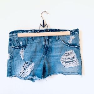 Black Orchid Distressed Denim Shorts